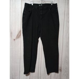 Catherines Jeans Ladies 22W Black Comfort‎ Waist